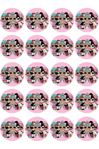 BatıDoğu Lol Bebek Yenilebilir Yuvarlak Kurabiye Resim Baskı