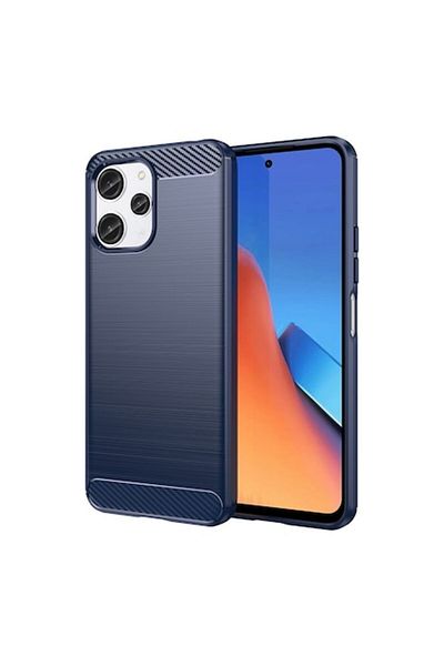 Rao Carcasă de telefon compatibilă cu Xiaomi Redmi 12 4G/12 5G, Grip, Silicon Carbon, Z51, Plastic, Albastră