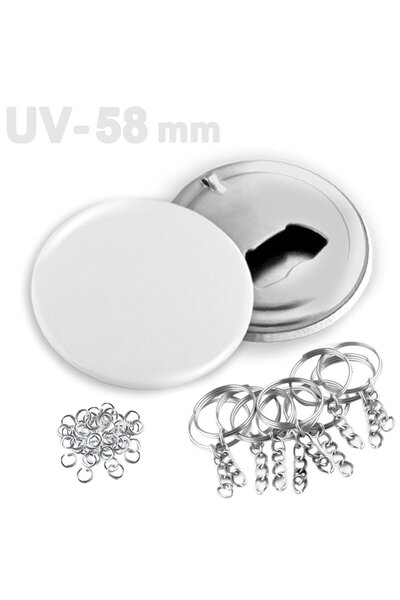 vizyonstore 44 mm UV Baskıya Uygun Buton Şişe Açacağı Anahtarlık VG44UVAN 250...