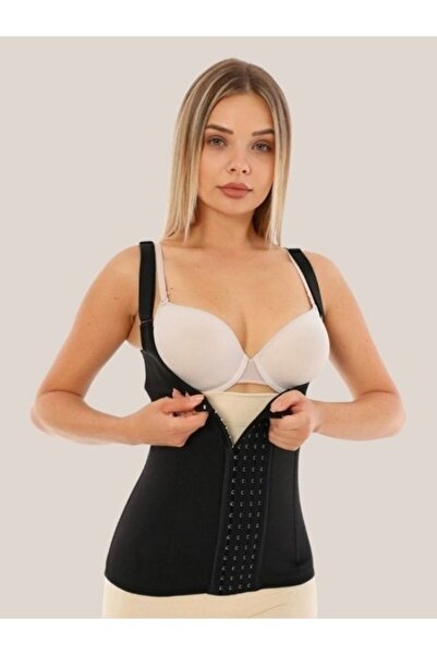 Fitsauna Steel Underwire Latex Waist Supporting Slimming Firming Postpartum Latex Corset