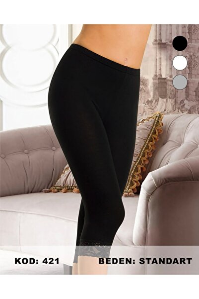 NightLove Dk بنطلون ليجنز أسود مكشكش 421