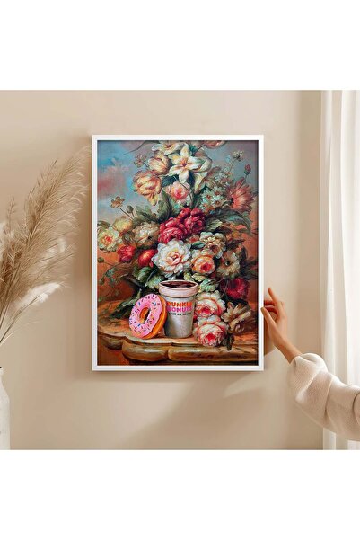 HOMEPACK Wooden Frame Painting Framed Poster Art Wall Decor Tk/1482