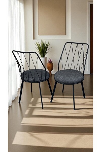 Kaktüs Avm Beyaz Yıldız Metal Tel Sandalye Mutfak Cafe Sandalyesi