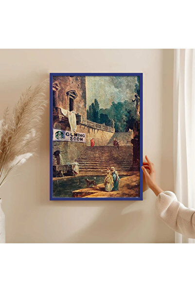 HOMEPACK TABLO CU CADRU DE LEMN POSTER CU CADRU DECOR ARTISTIC DE PERETE TK/1483