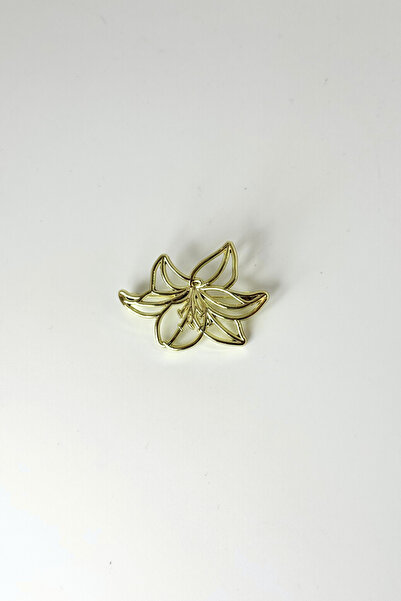 Trend aksesuar Metal Çiçek Form İğneli Broş