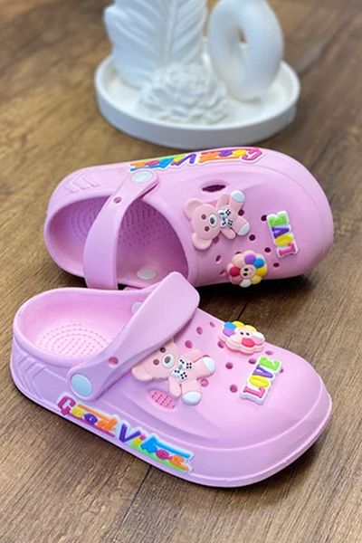 Melek Tuna Ayakkabı & Çanta Girl's Anti-Slip Sandals Slippers, Children's Cross Slippers, Children's Slippers, Children's Pool Slippers,