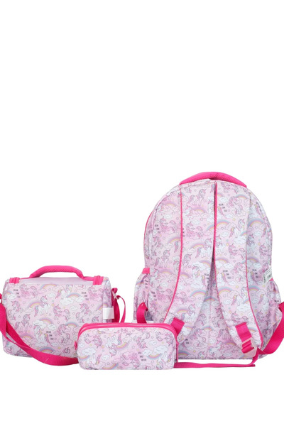 Wia Soft Unicorn Girl's 3-Piece School Set