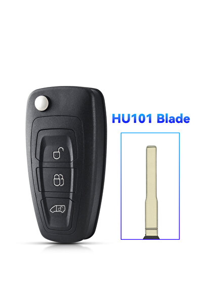 Choice 3BT(Trucks) HU101 KEYYOU 1PCS 2/3 Buttons For Ford Focus Fiesta 2013 Fob Case Blade Folding Key Shel
