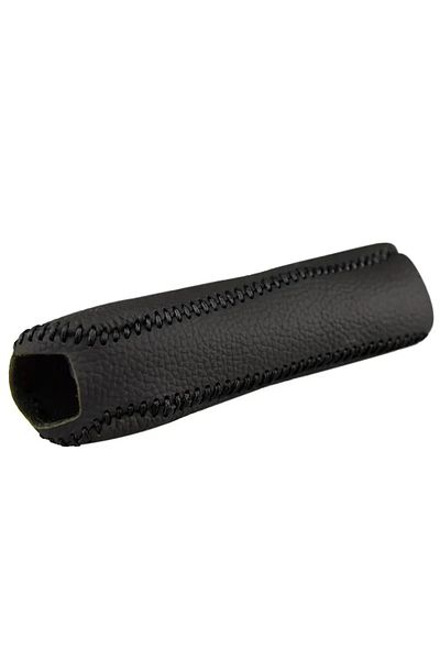 Choice Black Handbrake Sleeve Genuine Leather Handbrake Grips For Mazda 6 Natural Leather Cover On The Hand