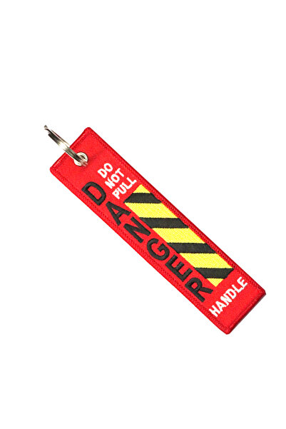 Choice Danger Fashion Keychain Embroidery Key Chain For Motorcycles Jewelry C...