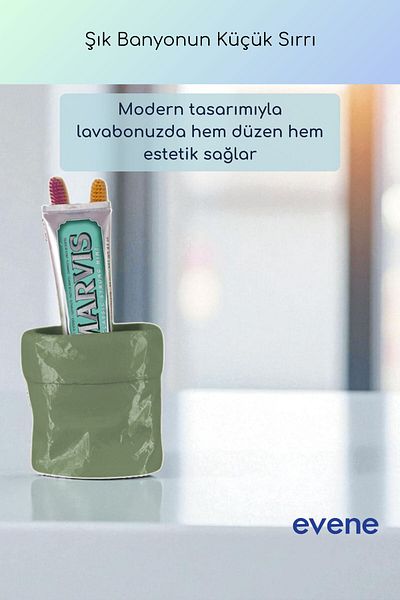 Evene Θήκη οδοντόβουρτσας Βάση οδοντόβουρτσας Βάση οδοντόβουρτσας Πράσινο χρώμα Μοντέλο 80