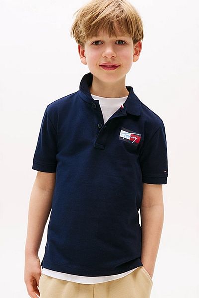 Tommy Hilfiger TRICOU POLO CU STEAG TOMMY SCRIPT SS