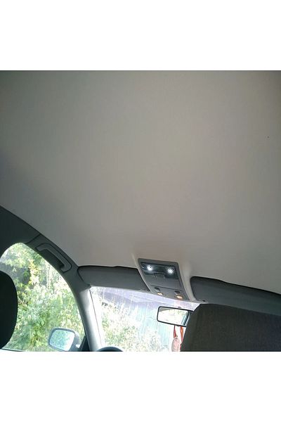divendi-ro Material textil pentru recondiționarea acoperișului auto cu suport spongios, gri, dimensiune deschisă 2m x 1.5m