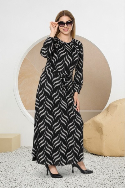 Gündoğan Desenli elbise