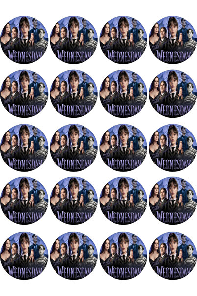 BatıDoğu Wednesday Yenilebilir Yuvarlak Kurabiye Resim Baskı