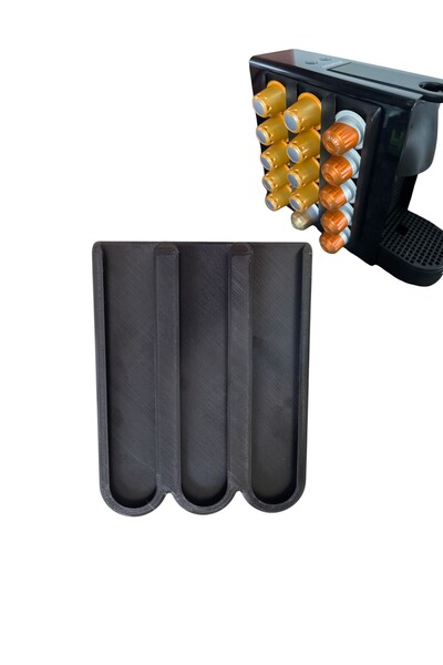 Popüler حامل كبسولات نسبريسو – يُثبت على جانب الآلة أو على الحائط – سعة 15 كبسولة متوافق مع منظم التخزين