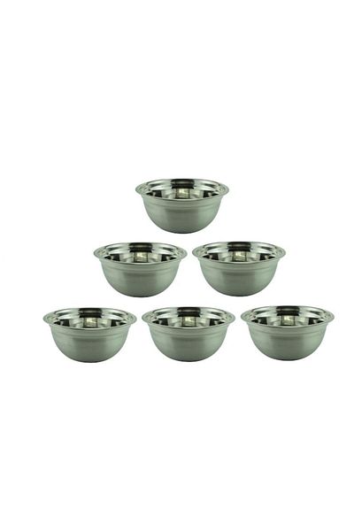 OEM Set Stainless Steel Mixing Bowls, 18 cm - SET 6 PCS, GRUNBERG GR7396