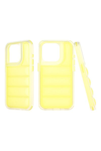 Rao Husa compatibila cu iPhone 15 Pro, Protection, Wave Shield, Q31, Plastic, Galben Deschis