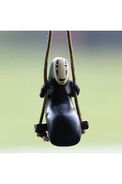 Choice Pendant - rope 12cm Hayao Miyazaki Spirited Away Swinging Faceless Male Ghost Pendant Car Decoration