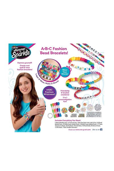 CrazArt Set creatie bratari pentru copii ABC Fashion