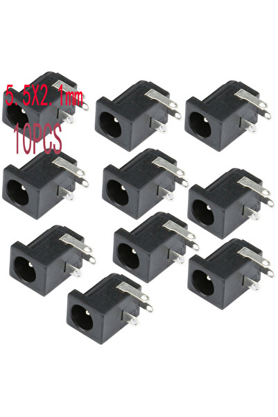 Choice9 Type F 10Pcs 10Pcs DC 5.5x2.1mm 3.5x1.3mm 2.1 2.5 Connectors DC Power...