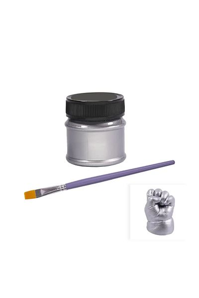 MemoArt Silver - Special Paint Set for Hand Sculptures