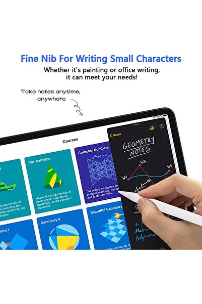 m.tk moveteck Tab P12 12.7 inç Uyumlu Tablet Kalemi Çizim Ve Yazı Kalemi Stylus Active Pen 2adet uç