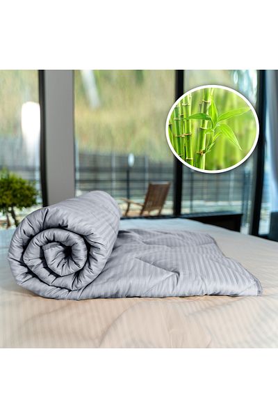 Pucioasa Bamboo Quilted Duvet - Winter - Grey - 200Cm X 215Cm