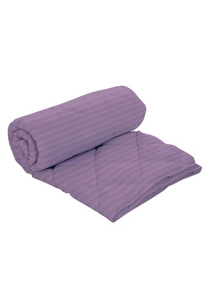 Pucioasa Damask-Polycotton Duvet (Lilac) - 180Cm X 210Cm