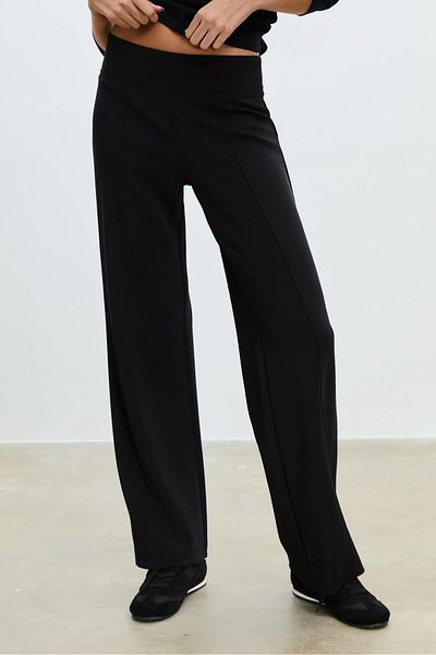 Stradivarius Soft-touch straight-leg joggers with seam detail