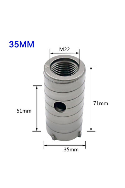 Choice17 35mm SDS Concrete Hole Saw 30-160mm Electric Hollow Core Drill Bit S...