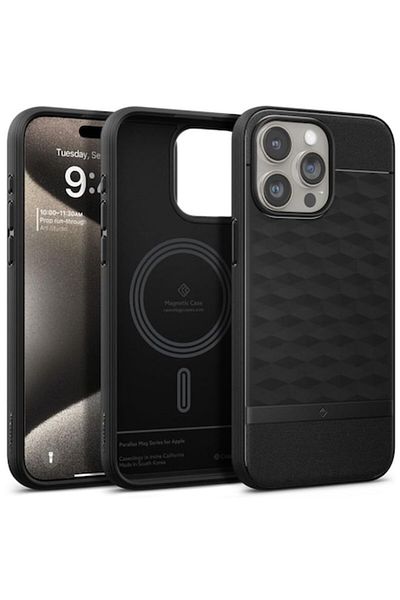 Rao Husa compatibila cu iPhone 15 Pro Max, Protection, Matte Pitch Black