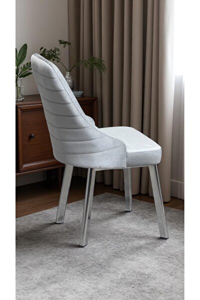 Kaktüs Avm 2 Adet Erciyes Sandalye Mutfak Cafe Restaurant Proje Metal Lüks Sandalye