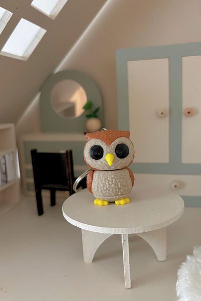 CESTOPİENO Owl Animated Bag Ornament / Keychain - 100 Pieces