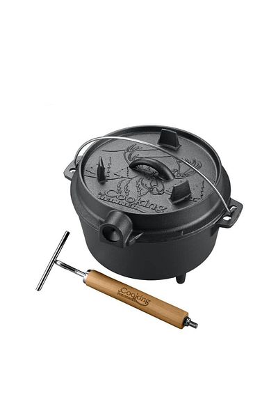 Heinner Pure cast iron cauldron 2in1, with lid, 25x14cm, capacity 4l, / DCN63550