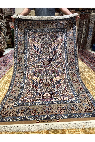 RD RAMAZAN DAĞ EL HALI SANATI El Dokuma İran İpekli İsfahan Halısıdır Kalite ...