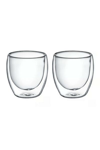HERA Set 2 pahare cafea cu perete dublu termoizolant, Hera, 250 ml