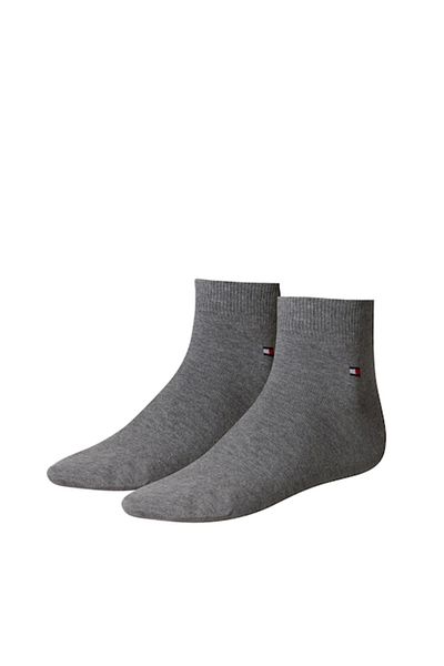 Tommy Hilfiger , Set of Short Socks - 2 Pairs, Gray, Size 43-46