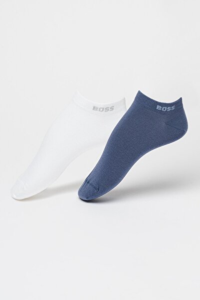 BOSS , Set of ankle socks - 2 pairs, White, Dusty Blue, 39-42