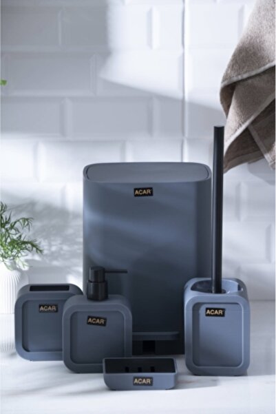 ACAR Astorıa Acrylic Bnyo Set 5 Pcs Tkebt Gray