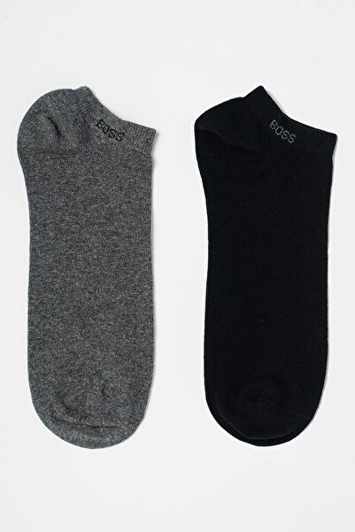 BOSS , Set of ankle socks - 2 pairs, Black, Gray Melange, 43-46