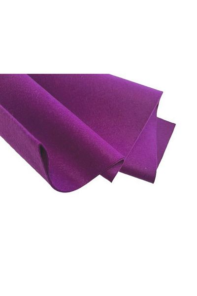 feltland Fetru/pasla din lana 100%, moale 1.2mm, 25*40cm - mov
