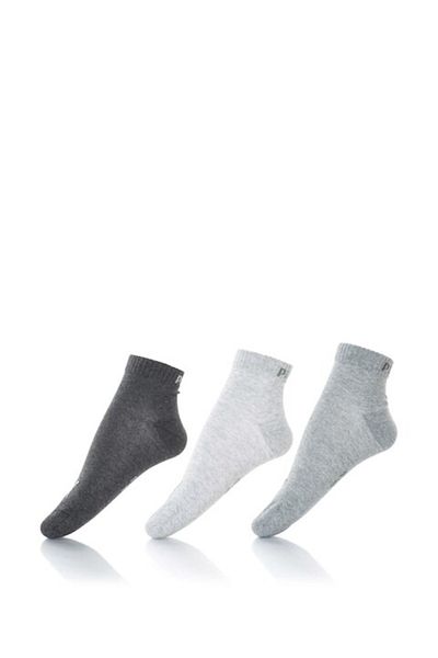 Puma , Set de sosete scurte - 3 perechi, Gri, 39-42