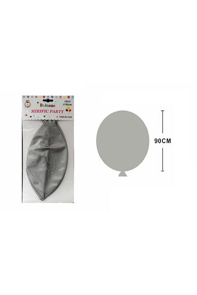 SDX Market Balon mare din latex, Mirific Party, argintiu, 90 cm