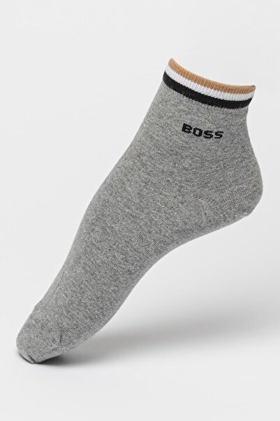 BOSS , Set of Short Socks - 2 Pairs, Gray Melange, 43-46