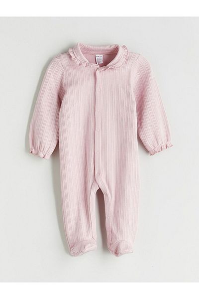 LC Waikiki Lcw Baby Baby Girl Jumpsuit with Baby Collar