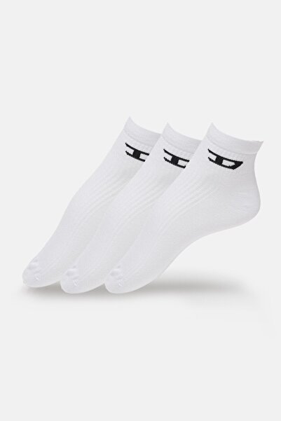 Diesel , Set of long socks in cotton blend - 3 pairs, White, S