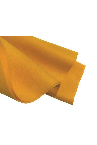feltland Fetru/pasla din lana 100%, moale 1.2mm, 25*40cm - galben