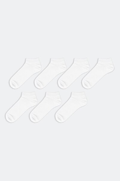 LC Waikiki , Set of ankle socks - 7 pairs, White, Size 39-42