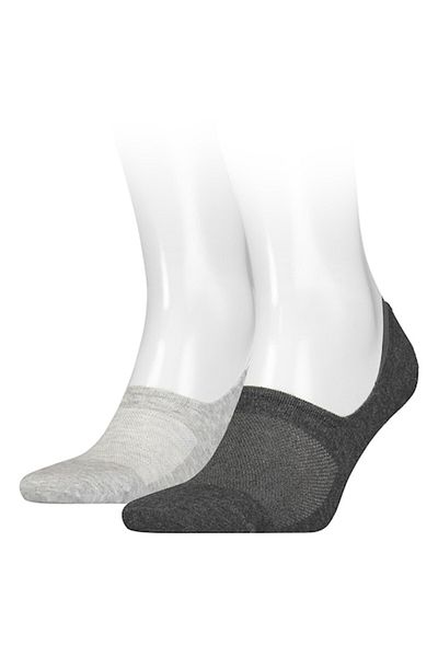 Calvin Klein , Set of unisex very short socks - 2 pairs, Gray, EU Size 39-42